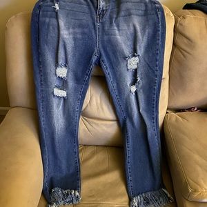 Shark Bite Judy Blue Jeans